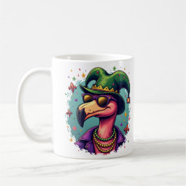 Mardi Gras Magic: The Playful Rosa Flamingo Kaffemugg