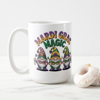 Mardi Gras Magiska Tomtar Kaffemugg
