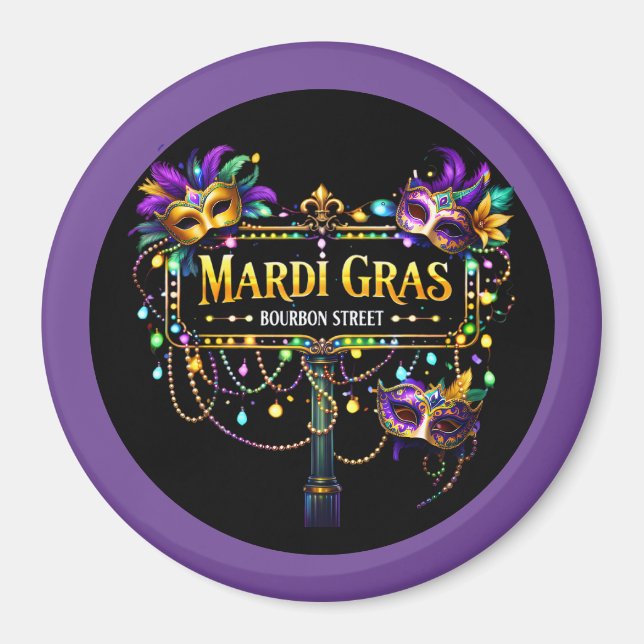 Mardi Gras Magnet (Framsidan)