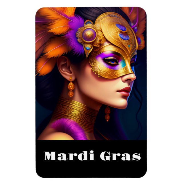 Mardi Gras Magnet (Vertikal)