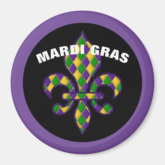 Mardi Gras Magnet (Framsidan)