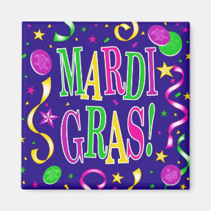 MARDI GRAS MAGNET