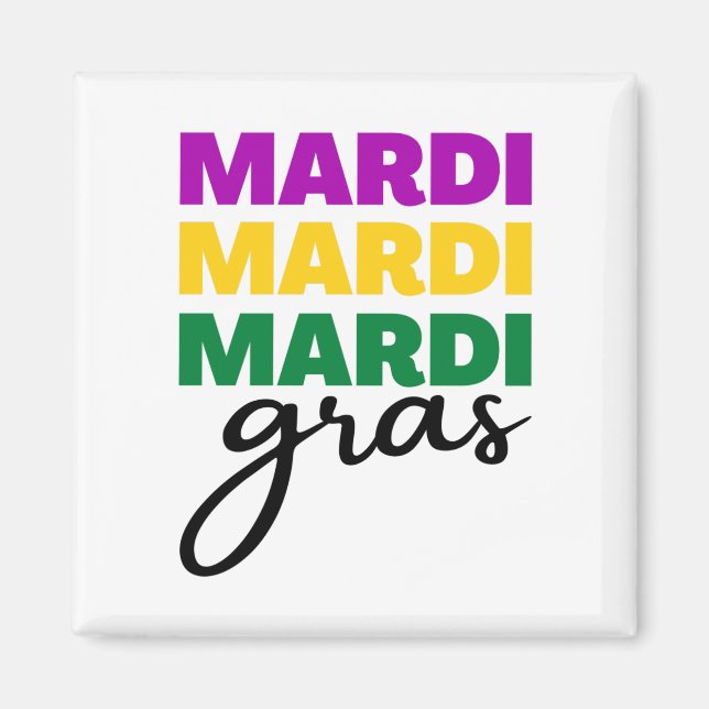 Mardi Gras Magnet (Framsidan)
