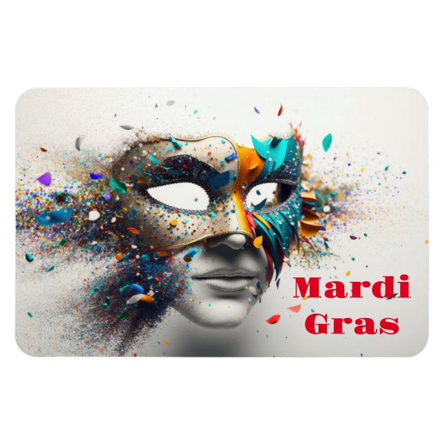 Mardi Gras Magnet (Horisontell)