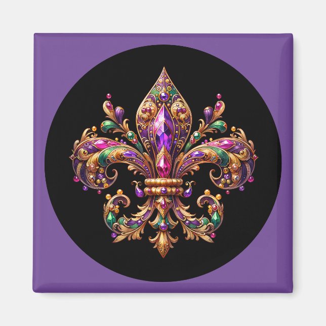 Mardi Gras-magnet Magnet (Framsidan)