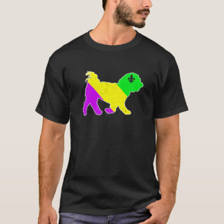 Mardi Gras Maltese Hund Funny Puppy Hund älskare T Shirt
