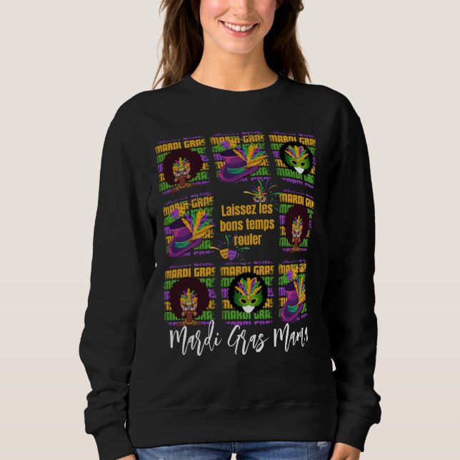 MARDI GRAS MAMMA T SHIRT (Framsida)