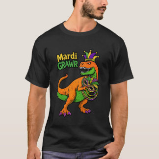 Mardi Gras Mardi Grawr Dinosaur New Orleans Louisi T Shirt