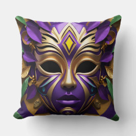 Mardi Gras Mask 1 Carnival Spirit Kudde