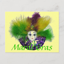 Mardi Gras-mask 2 vykort