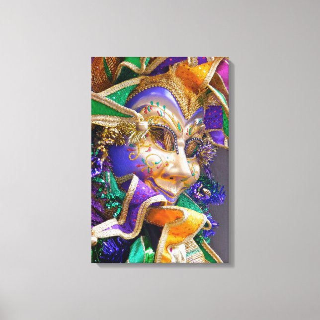 Mardi Gras mask Canvastryck (Framsida)