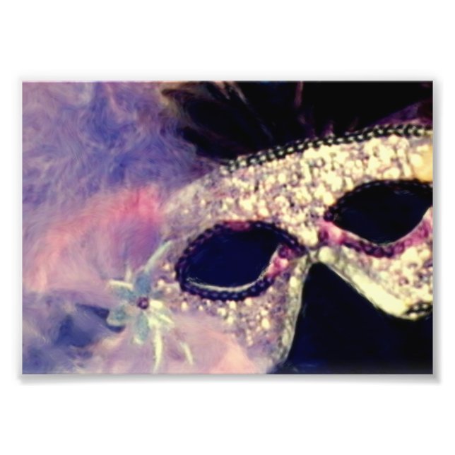 Mardi Gras Mask Fototryck (Framsidan)