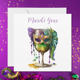 Mardi Gras Mask Inbjudningar