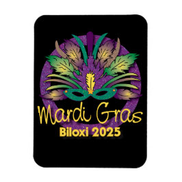 Mardi Gras Mask Magnet - 2025 - Biloxi, MS
