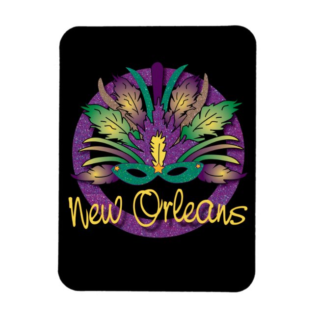 Mardi Gras Mask Magnet - New Orleans (Vertikal)