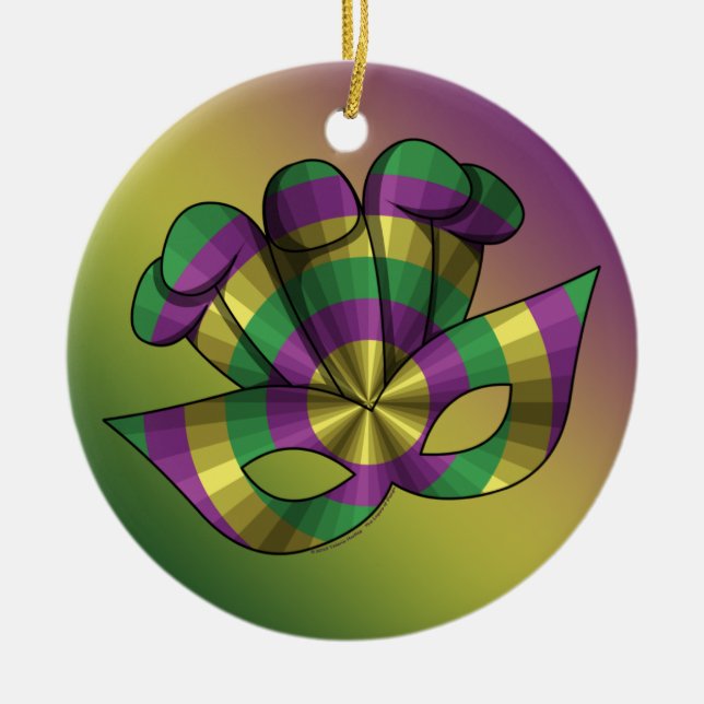 Mardi Gras Mask Ornament (Framsidan)