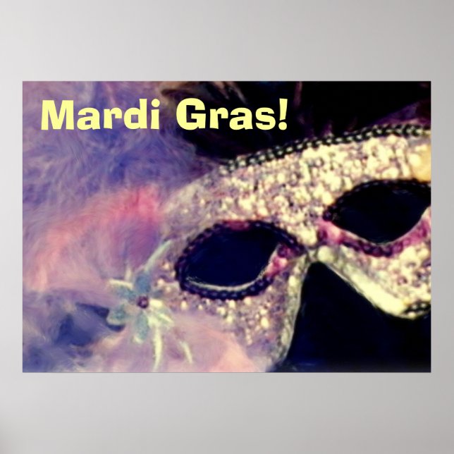 Mardi Gras Mask poster (Framsidan)