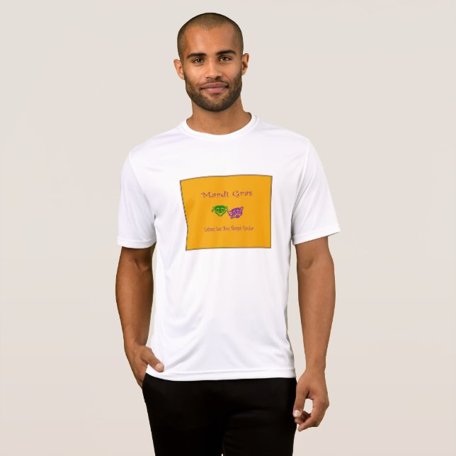 Mardi Gras Mask Rouler T Shirt (Hel framsida)