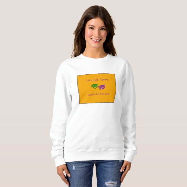 Mardi Gras Mask Rouler Tee Shirt (Hel framsida)