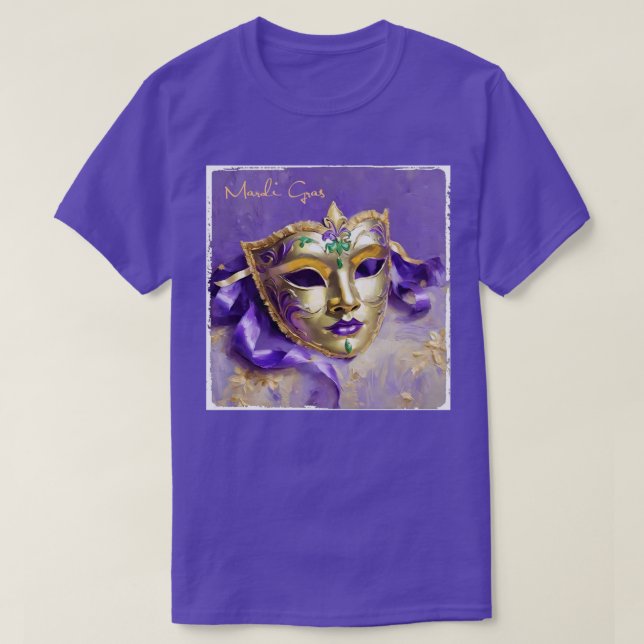 Mardi Gras Mask T-Shirt (Design framsida)