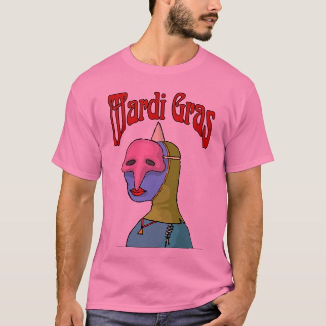Mardi Gras Mask Tee (Framsida)