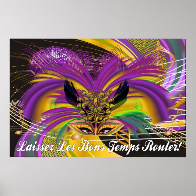 Mardi Gras Mask the Queen II Poster (Framsidan)