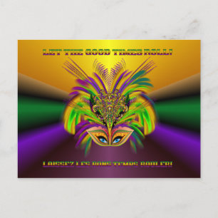 Mardi-Gras-Mask-The-Queen-V-3 Vykort