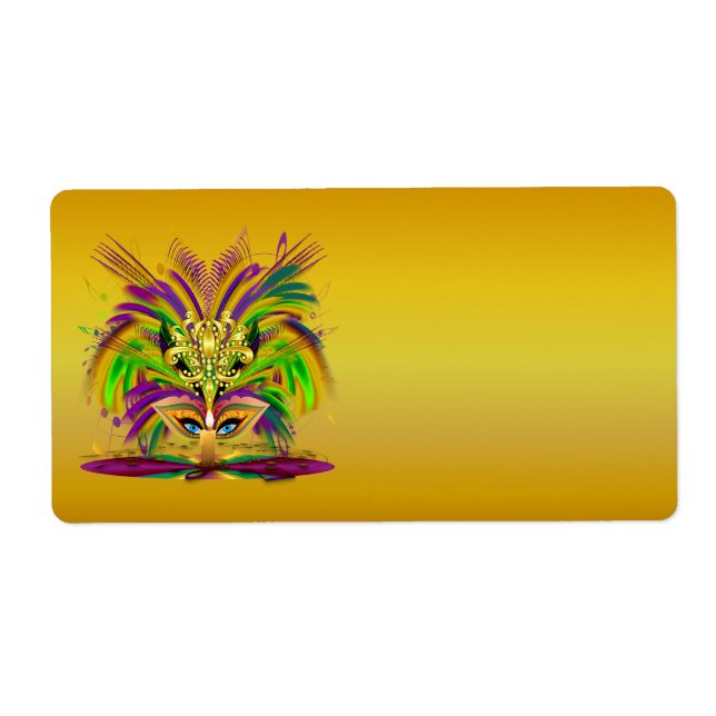 Mardi-Gras-Mask-The-Queen-V-4 Fraktsedel (Framsidan)