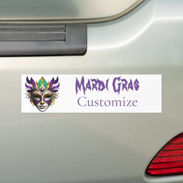 Mardi Gras Mask Thunder_Cove Bildekal (På Bil)