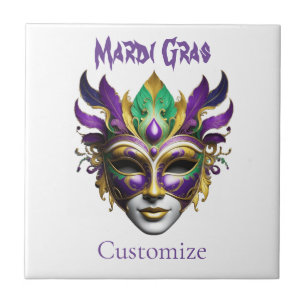 Mardi Gras Mask Thunder_Cove Kakelplatta
