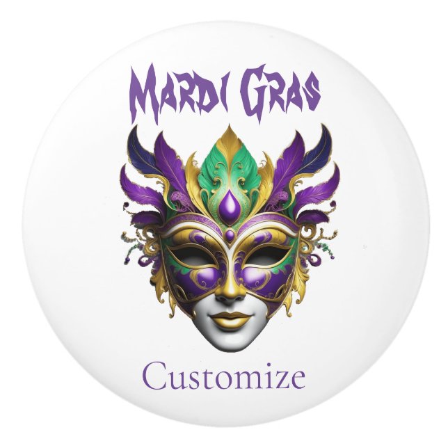 Mardi Gras Mask Thunder_Cove Knopp (Framsidan)