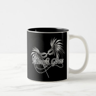 Mardi Gras Mask Två-Tonad Mugg
