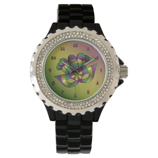 Mardi Gras Mask Watch Armbandsur (Framsida)