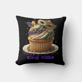 Mardi Gras Masked Cupcake Celebration Kudde