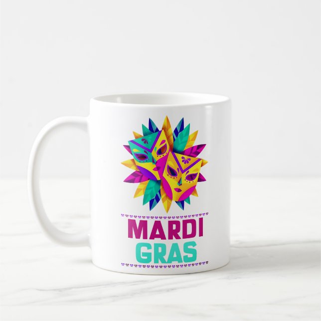 Mardi Gras-masker Klassisk Mugg (Vänster)