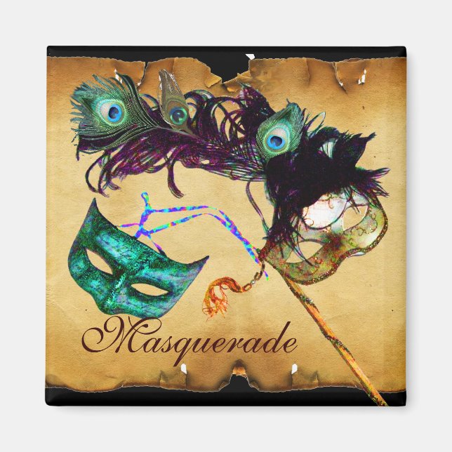 MARDI GRAS MASKERADEFEST MAGNET (Framsidan)