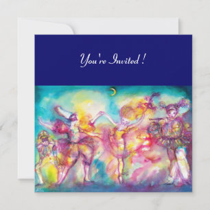 MARDI GRAS MASKERADFEST,Dans,Musik Inbjudningar