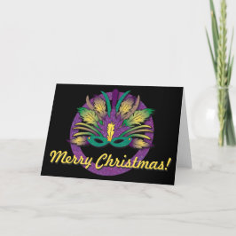 Mardi Gras maskerar jul Helgkort