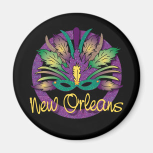 Mardi Gras maskerar magneten - New Orleans, LA Magnet