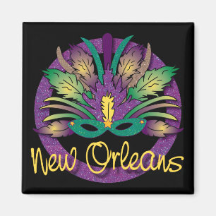 Mardi Gras maskerar magneten - New Orleans, LA Magnet