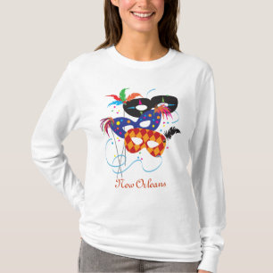 Mardi Gras maskerar, New Orleans T Shirt