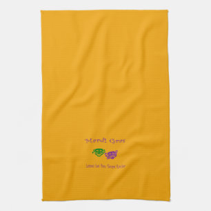 Mardi Gras maskerar Rouler Kökshandduk