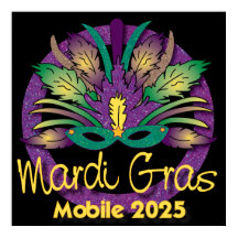 Mardi Gras-maskeringsaffisch - 2025 - Mobil