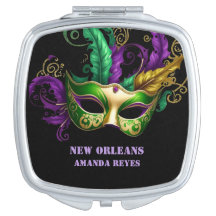 Mardi Gras-maskin bagagetikett