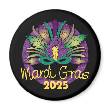 Mardi Gras-maskmagnet - 2025