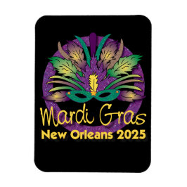 Mardi Gras-maskmagnet - 2025 - New Orleans Magnet