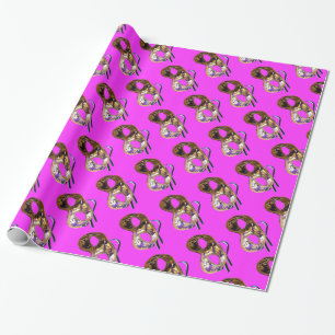 MARDI GRAS MASQUERADE lila Presentpapper