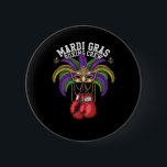 Mardi Gras Masquerade med Boxing Crew Knapp<br><div class="desc">Mardi Gras Masquerade med Boxing Crew</div>