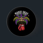 Mardi Gras Masquerade med Boxing Crew Knapp<br><div class="desc">Mardi Gras Masquerade med Boxing Crew</div>