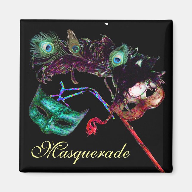 MARDI GRAS MASQUERADE PARTY MAGNET (Framsidan)
